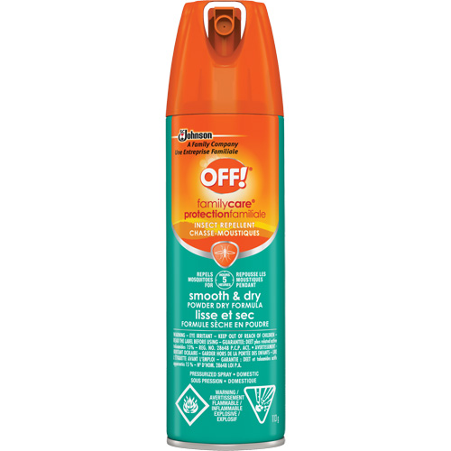 OFF! FamilyCare&reg; Smooth & Dry Insect Repellent, 15% DEET, Aerosol, 113 g Nassau Supply