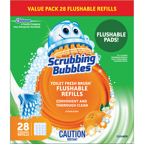 Recharge de tampons pour la brosse pour cuvettes Scrubbing Bubbles Fresh Brush, Recharge Nassau Supply
