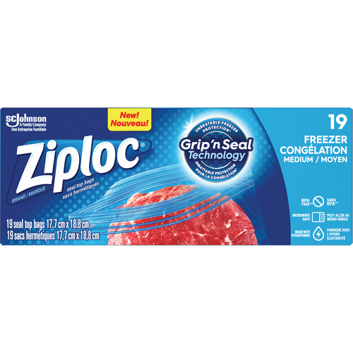 Sacs de cong&eacute;lation Ziploc Nassau Supply