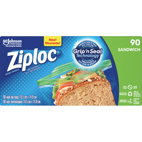 Sacs &agrave; sandwichs Ziploc Nassau Supply