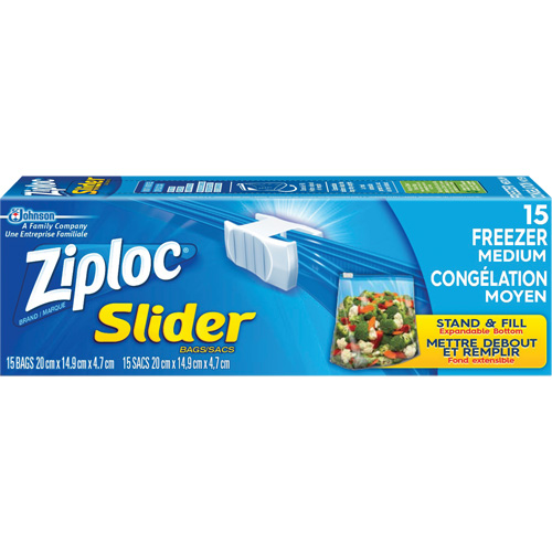 Sacs de cong&eacute;lation &agrave; glissi&egrave;re Ziploc Nassau Supply