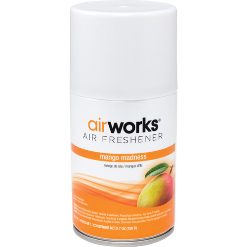 AirWorks&reg; Metered Air Fresheners, Mango Madness, Aerosol Can Nassau Supply