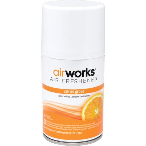 AirWorks&reg; Metered Air Fresheners, Citrus Grove, Aerosol Can Nassau Supply