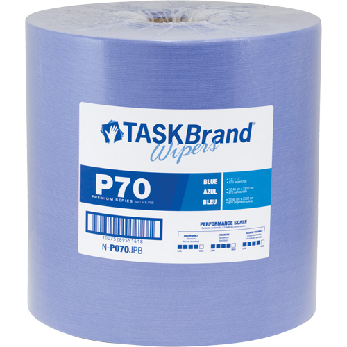 TaskBrand&reg; P70 Premium Series Wipers, Heavy-Duty, 13" L x 12" W Nassau Supply