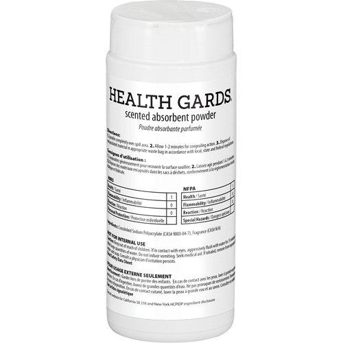 Health Gards&reg; Scented Absorbent Powder, 16 oz., Can Nassau Supply