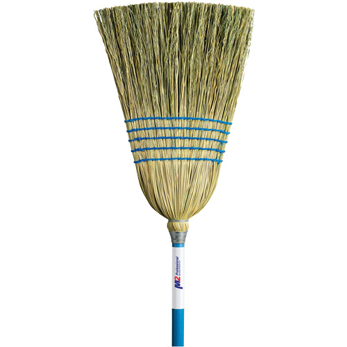 Balai de paille &agrave; usage l&eacute;ger pour int&eacute;rieur/ext&eacute;rieur, Cinq cordes, Manche Bois Nassau Supply