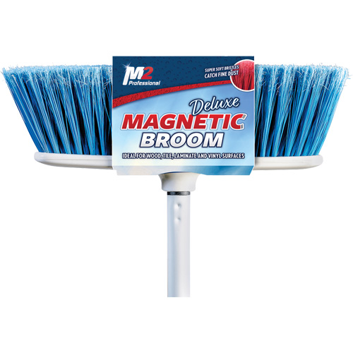 Balai magn&eacute;tique &agrave; t&ecirc;te plate avec manche, pour l'int&eacute;rieur, Longueuer de 48" Nassau Supply