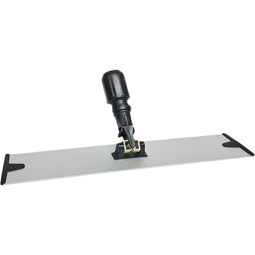 Support de vadrouille &agrave; &eacute;pousseter en microfibres &agrave; boucles et crochets, 18", Aluminium Nassau Supply