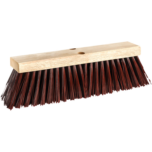 Street Push Broom, 14", X-Coarse, Polypropylene Bristles Nassau Supply