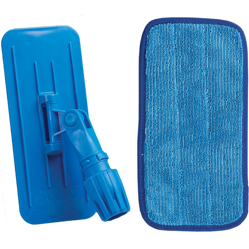 Vadrouille & cadre pour le nettoyage mural, Microfibre, 11" lo x 10" la Nassau Supply