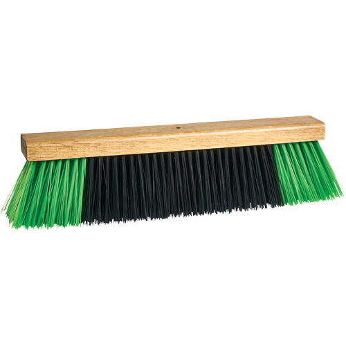 Bulldog Push Broom Head, 18", Coarse, PVC Bristles Nassau Supply