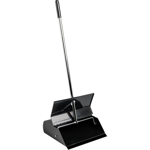 Lobby Dust Pan with Lid, Metal Nassau Supply