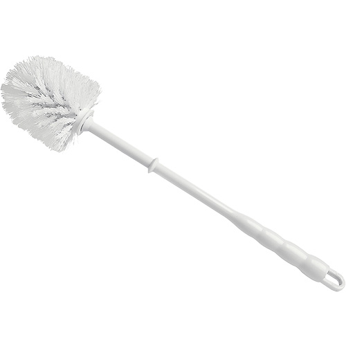 Brosse &agrave; cuvettes, 15-1/2" l, Soies Polypropyl&egrave;ne, Rouge/Blanc Nassau Supply