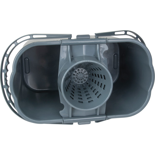 Seau et essoreuse pour vadrouille, Passoire, 3,75 gal. US (15 pintes), Gris Nassau Supply