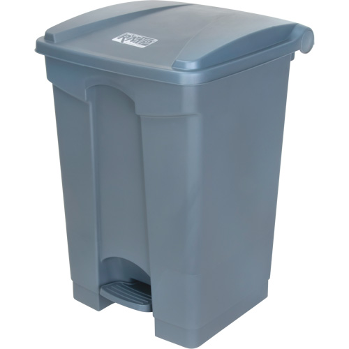 Poubelle &agrave; p&eacute;dale, Plastique, Capacit&eacute; 12 gal. US Nassau Supply
