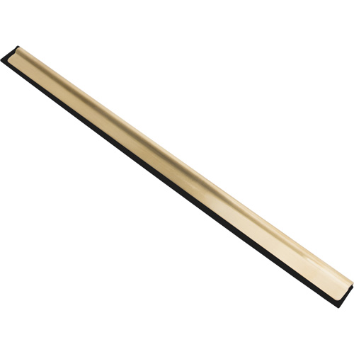 Lame de raclette &agrave; vitres, 14", Caoutchouc, Cadre Laiton Nassau Supply