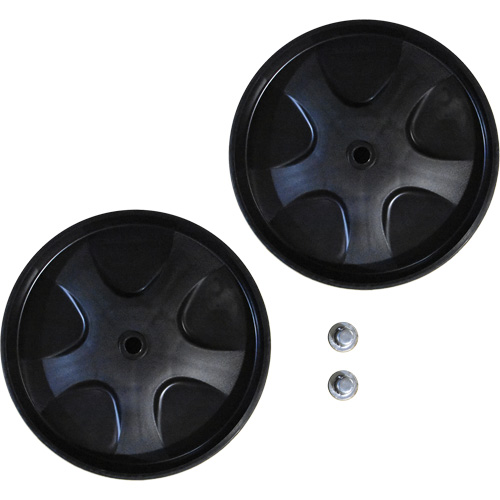Replacement Wheels & Push Caps for Waste Dolly Nassau Supply