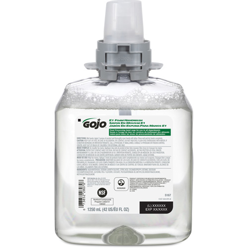 Savon pour les mains FMX-12 E1, Mousse, 1250 ml, Sans parfum Nassau Supply
