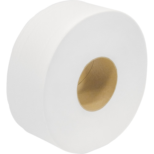 Papier hygi&eacute;nique de premi&egrave;re qualit&eacute; Snow Soft JRT, Rouleau G&eacute;ant, 2 Pli, Longueur 1000', Blanc Nassau Supply