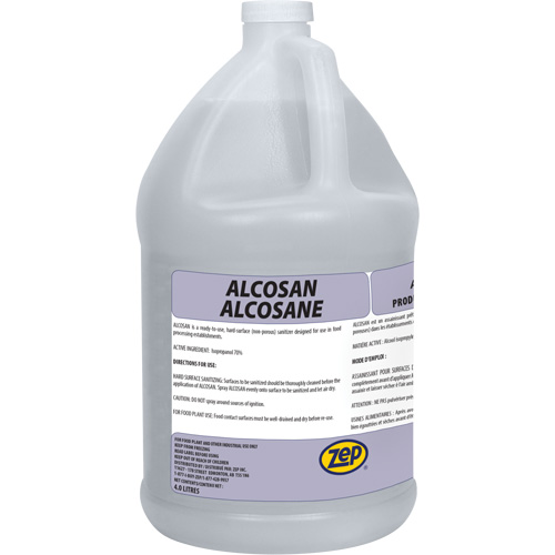 Alcosan Hard Surface Sanitizer, 4 L, Jug Nassau Supply