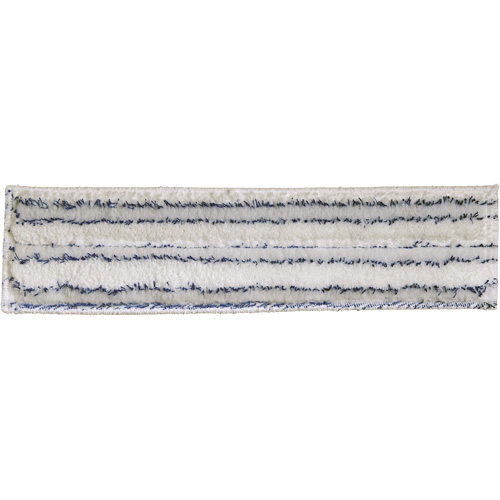 Tampon &agrave; plancher Microlight, R&eacute;cureur, Microfibre/Polyester, 5" x 24" Nassau Supply