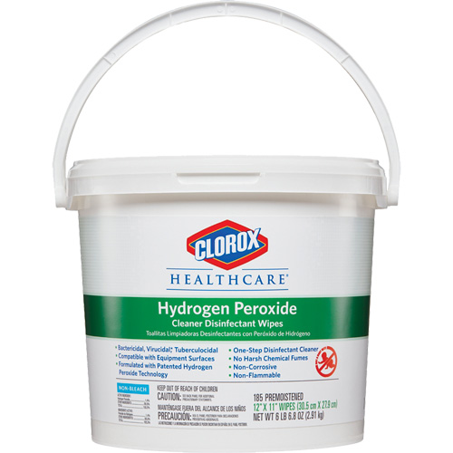 Healthcare&reg; Hydrogen Peroxide Cleaner Disinfecting Wipes, 185 Count Nassau Supply