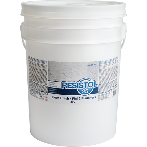 Finis pour planchers Resistol 25, 20 L, Seau Nassau Supply
