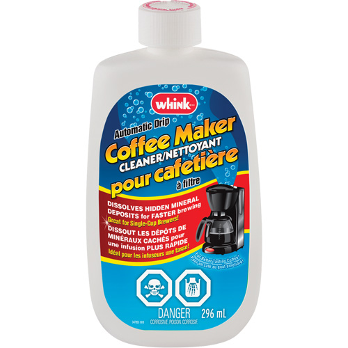 Whink&reg; Automatic Drip Coffee Maker Cleaner, 296 ml, Bottle Nassau Supply