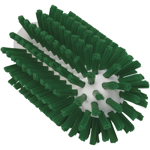 2.5" Brush, Stiff Bristles, 5-3/5" Long, Green Nassau Supply