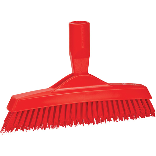Grout Brush, Stiff Bristles, 9-1/4" Long, Red Nassau Supply