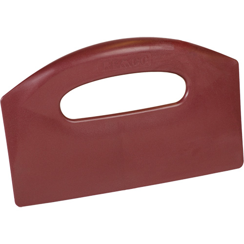 Grattoir de paillasse perceptible par d&eacute;tecteur de m&eacute;tal, Rouge, 8-1/2" la x 5-1/4" lo Nassau Supply