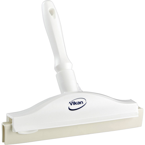 Raclette &agrave; lame double ultra hygi&eacute;nique, 10", Blanc Nassau Supply