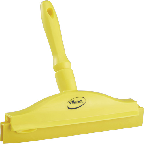 Raclette &agrave; lame double ultra hygi&eacute;nique, 10", Jaune Nassau Supply