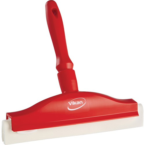 Raclette de paillasse avec lame en mousse, 10", Rouge Nassau Supply