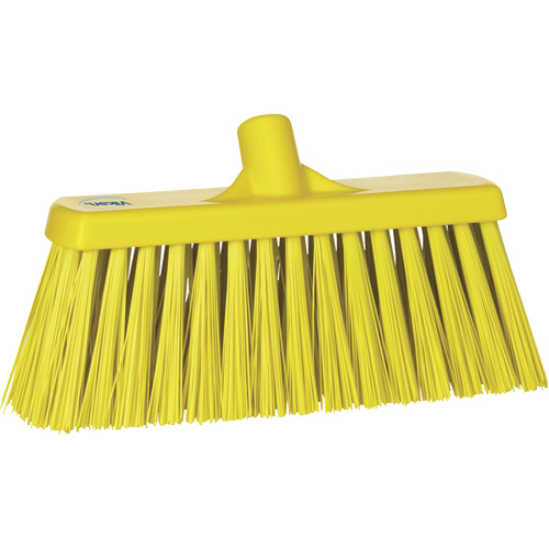 Balai-brosse robuste, Crins Ferme, 13", Polyester, Jaune Nassau Supply