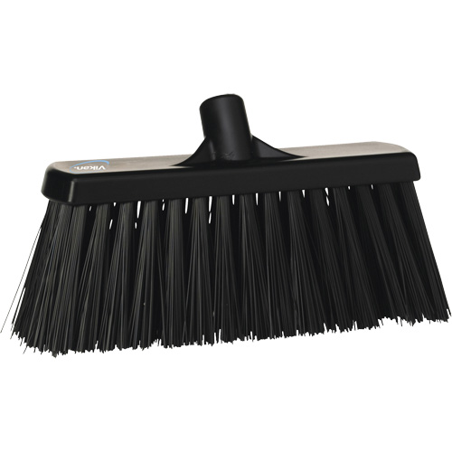 Balai-brosse robuste, Crins Ferme, 13", Polyester, Noir Nassau Supply