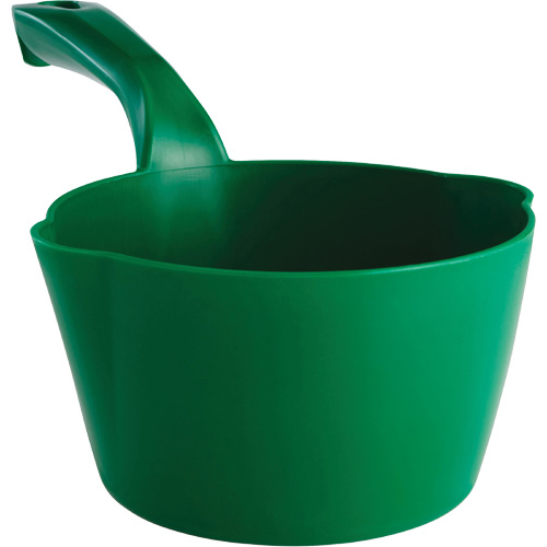 Round Bowl Scoop, Plastic, Green, 32 oz. Nassau Supply