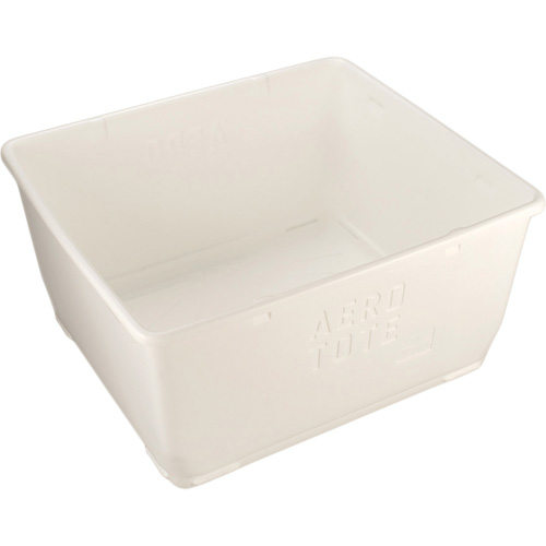 Bac Aero-Tote avec vidange, Plastique, Blanc Nassau Supply