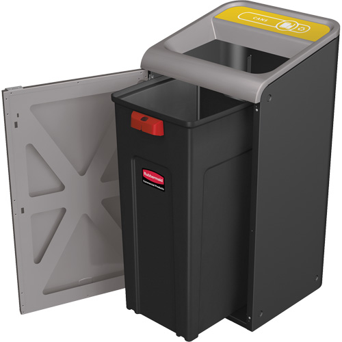 Configure Can Waste Container, Bulk/Curbside/Deskside, Steel, 15 US gal. Nassau Supply
