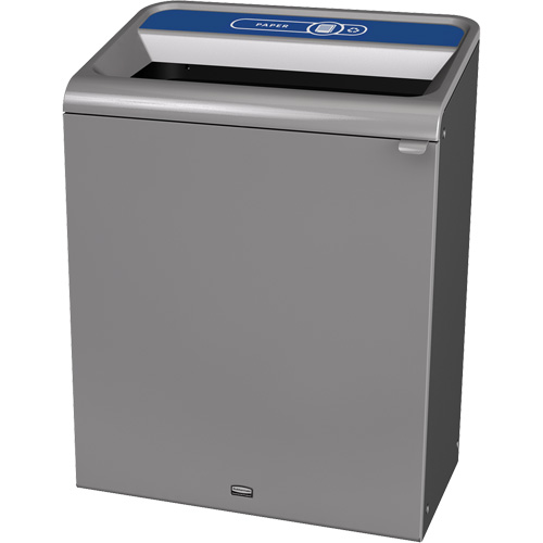 Conteneur pour d&eacute;chets de papier Configure, Vrac/Bord de rue/De bureau, Acier, 45 gal. US Nassau Supply