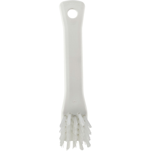 Brosse avec rebord grattoir, Soies Ferme, Longueur de 6", Blanc Nassau Supply