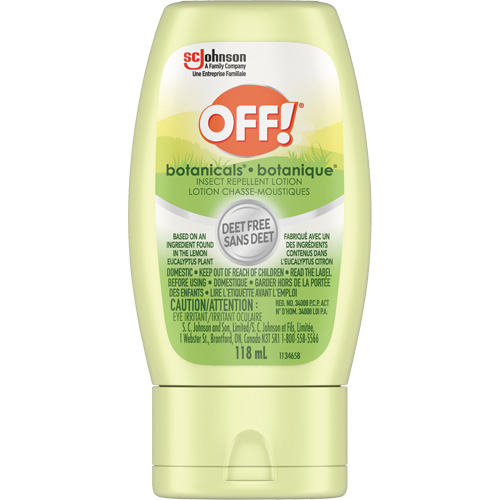 Off!&reg; Botanicals&reg; Insect Repellent, DEET Free, Lotion, 118 g Nassau Supply
