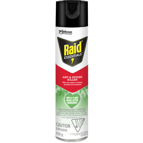 Raid&reg; Essentials Ant & Spider Killer, 350 g, Aerosol Can Nassau Supply