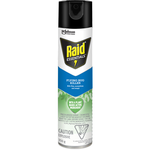 Raid&reg; Essentials Flying Bug Killer, 350 g, Aerosol Can Nassau Supply