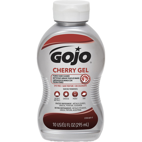 Nettoyant &agrave; mains, Gel/Pierre ponce, 295,74 ml, Bouteille, Cerise Nassau Supply