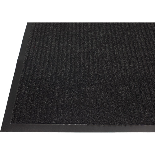 Twin Rib Matting, Wiper/Scraper, 2' x 3' x 1/4", Charcoal Nassau Supply