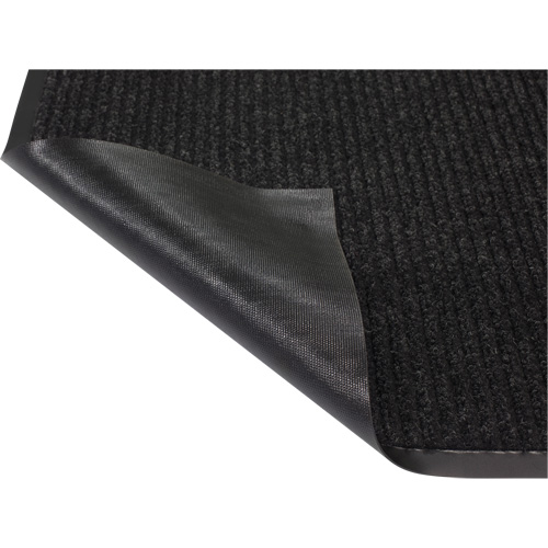 Twin Rib Matting, Wiper/Scraper, 2' x 3' x 1/4", Charcoal Nassau Supply