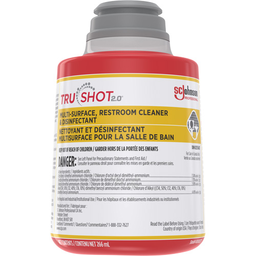 Nettoyant et d&eacute;sinfectant multisurface pour salle de bain TruShot 2.0, 266 ml, Bouteille &agrave; g&acirc;chette Nassau Supply