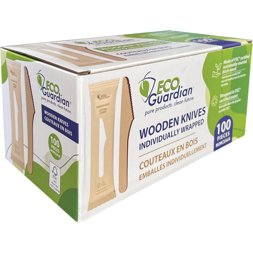 Individually Wrapped Wooden Knives Nassau Supply