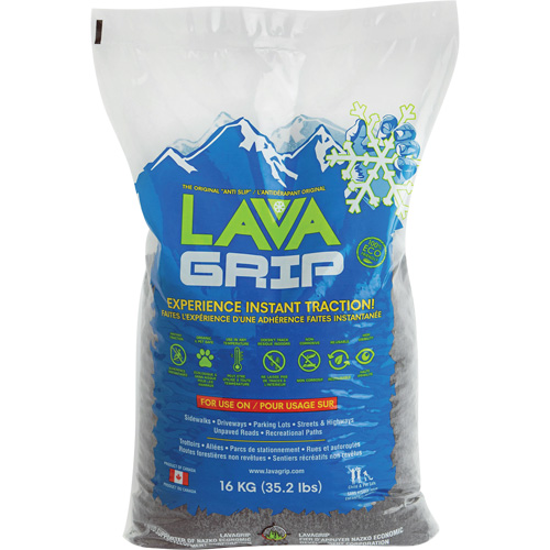 LavaGrip Traction-Aid, Container Size 35.3 lbs. (16 kg), Bag Nassau Supply